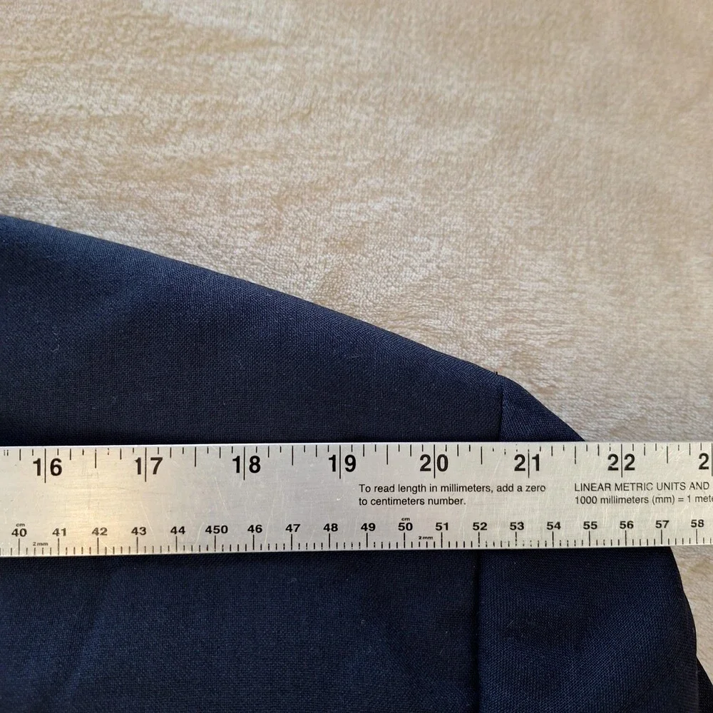 Oscar De La Renta Blazer Mens 48 Long Blue Wool Ventless 2 Button Sport Coat